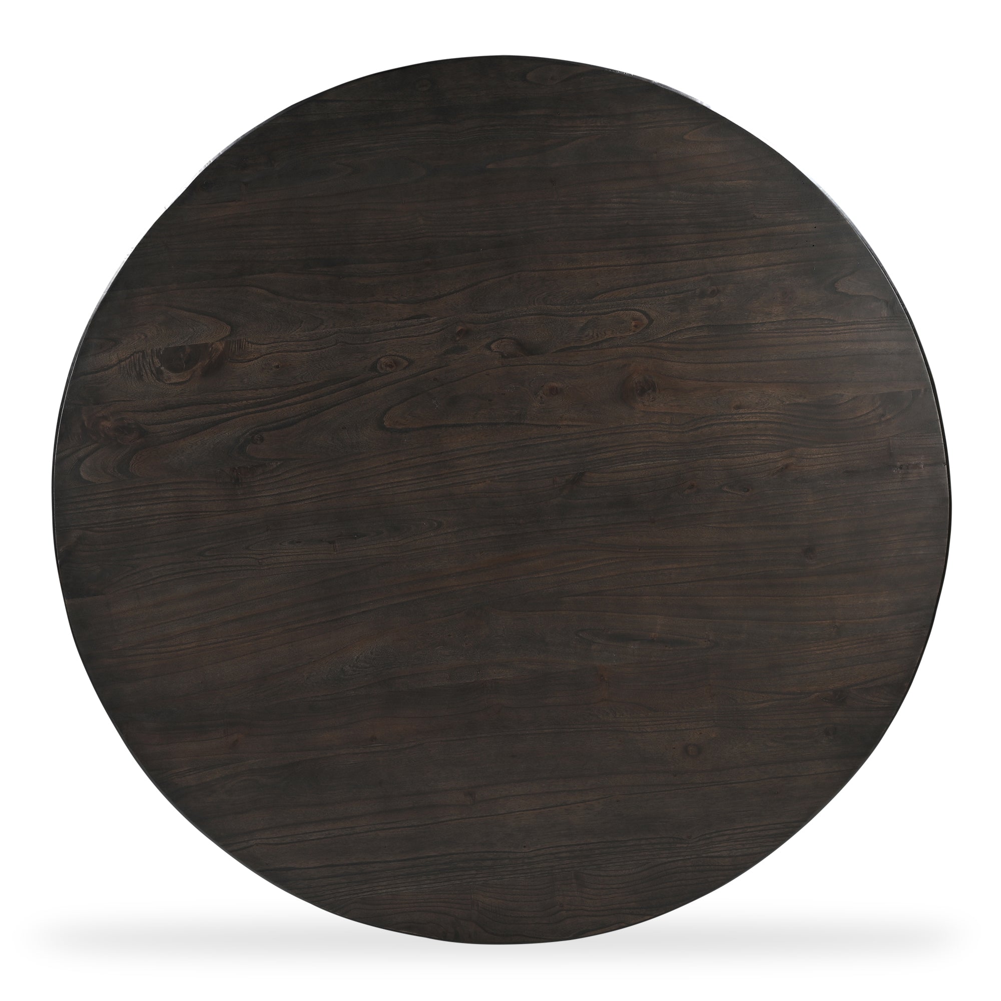 Glenn Round Dining Table Dark Brown