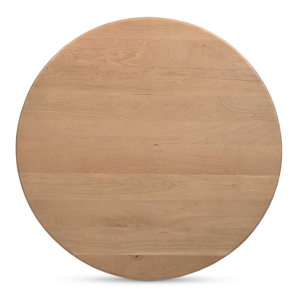 Treccia Round Coffee Table Oak