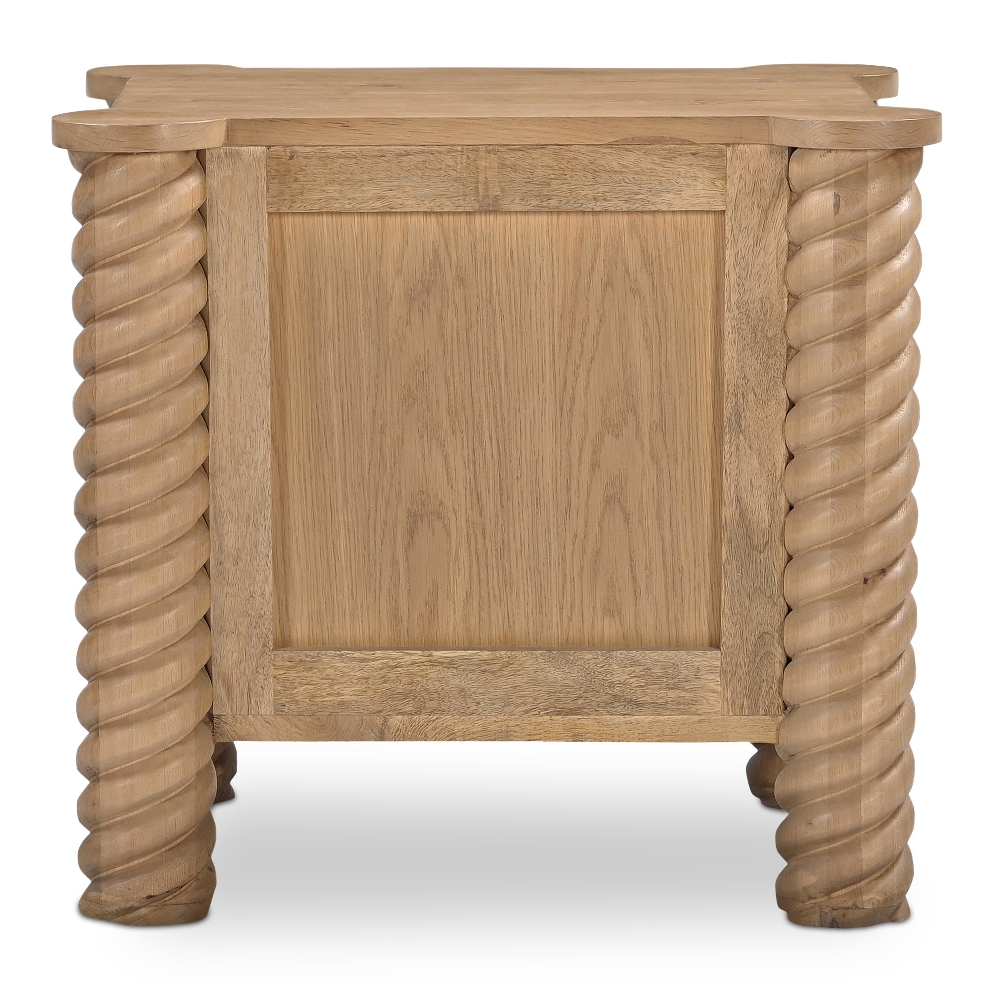 Treccia 2 Drawer Nightstand Oak
