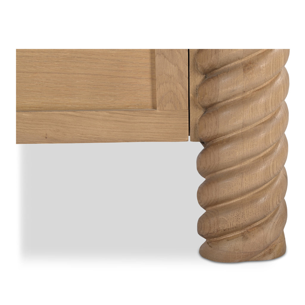 Treccia 2 Drawer Nightstand Oak