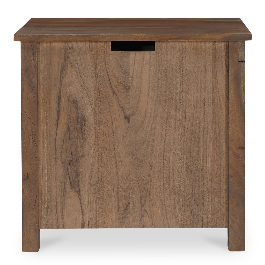 Gene Charging Nightstand Dark Brown
