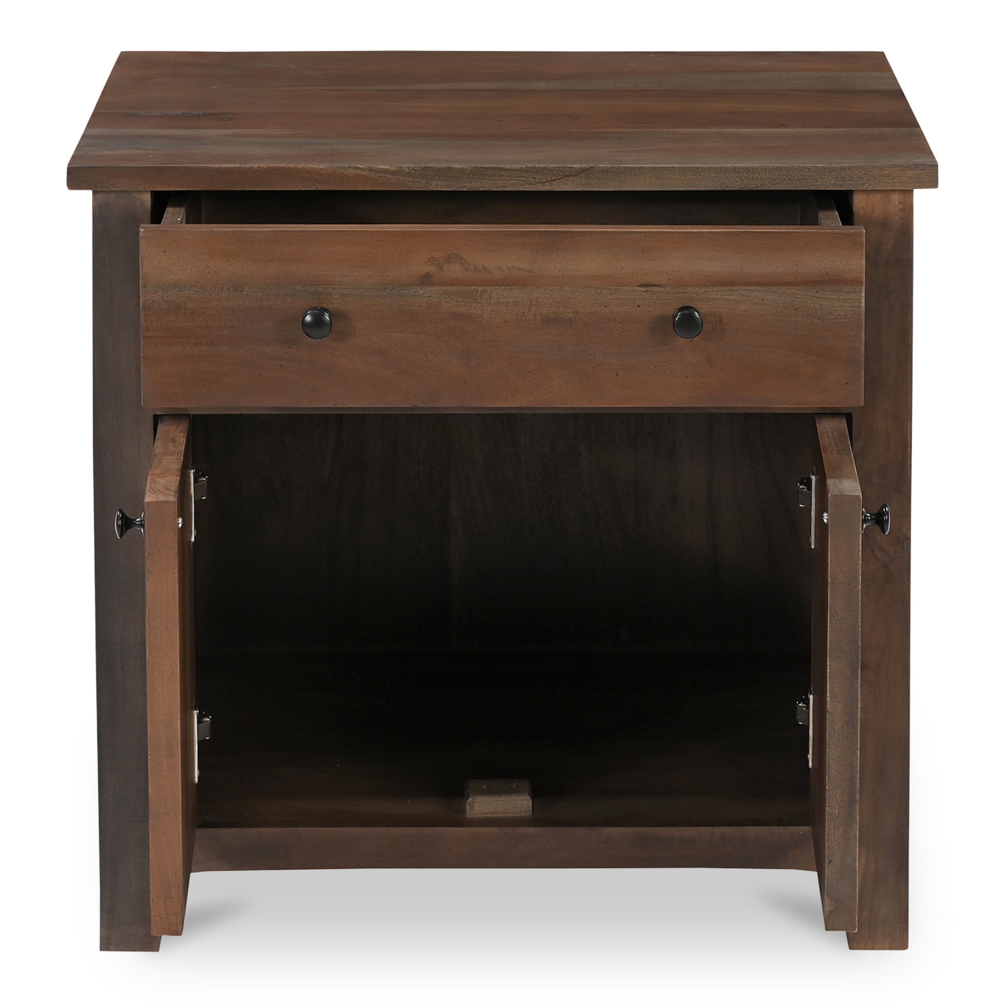 Gene Charging Nightstand Dark Brown