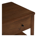 Lottie Charging Nightstand Brown