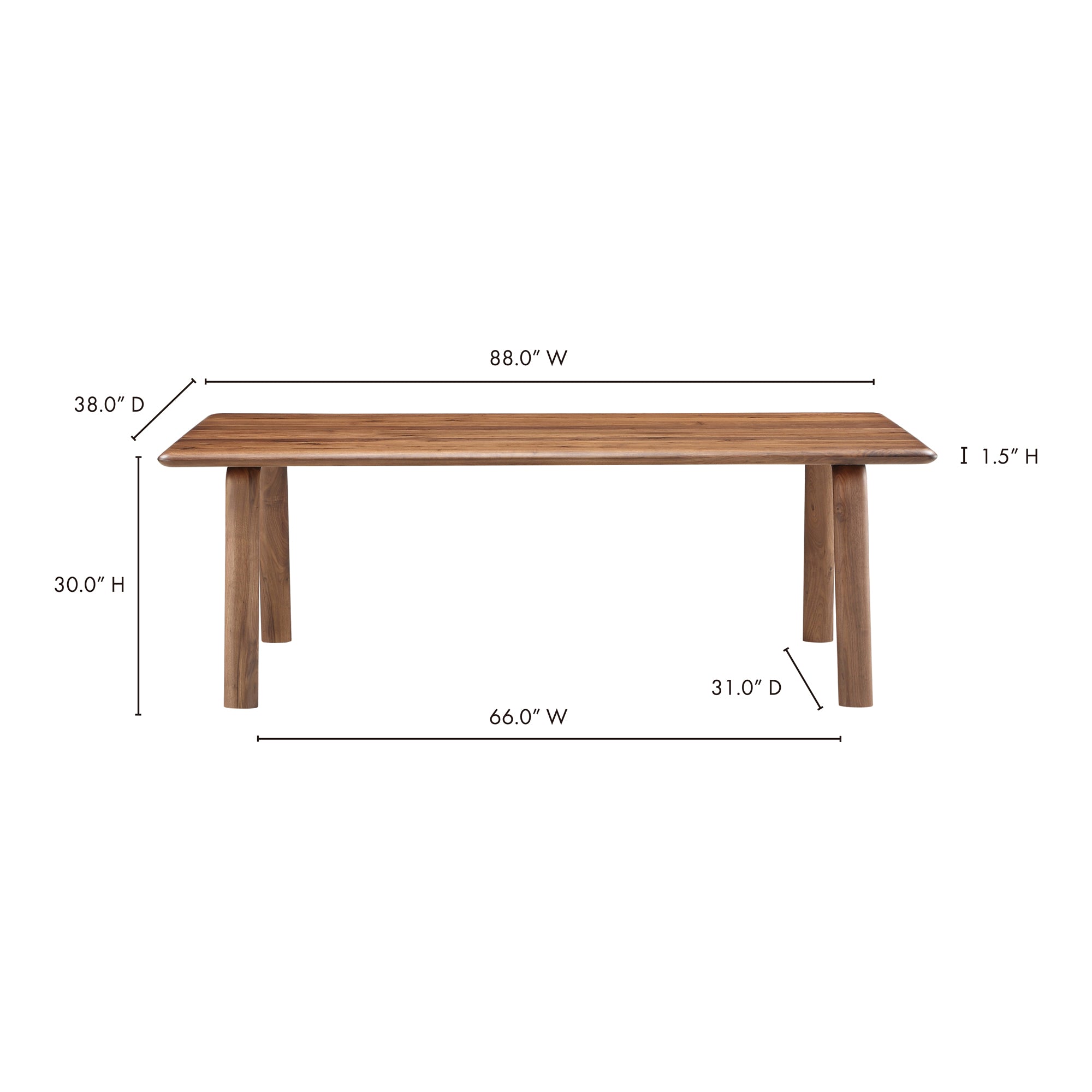 Malibu Dining Table Walnut