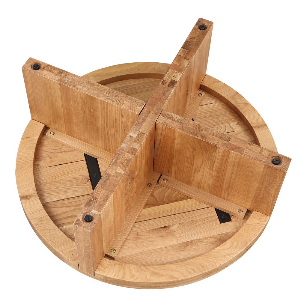 Folke Round Coffee Table Natural Oak