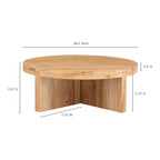 Folke Round Coffee Table Natural Oak