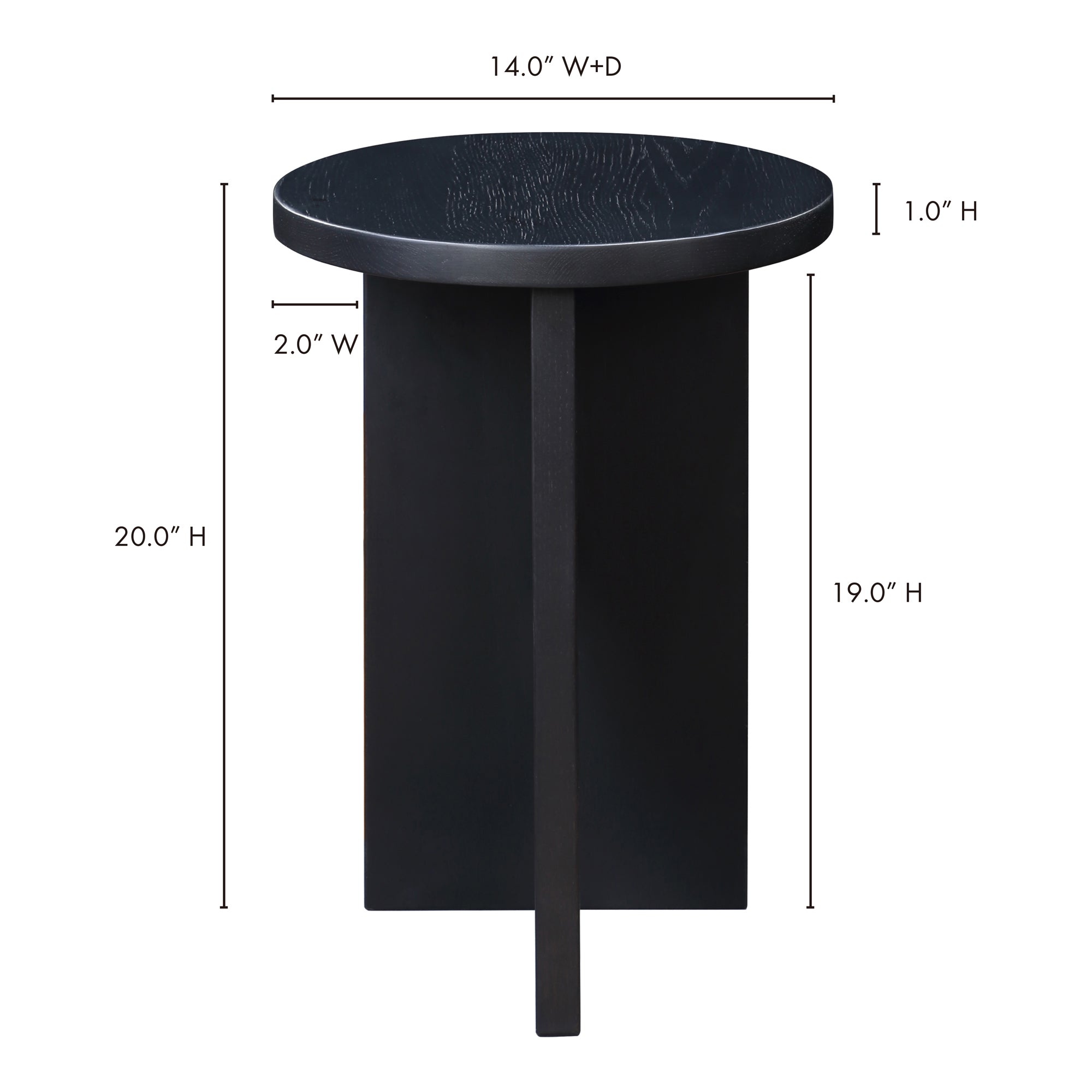 Grace Accent Table Black Oak