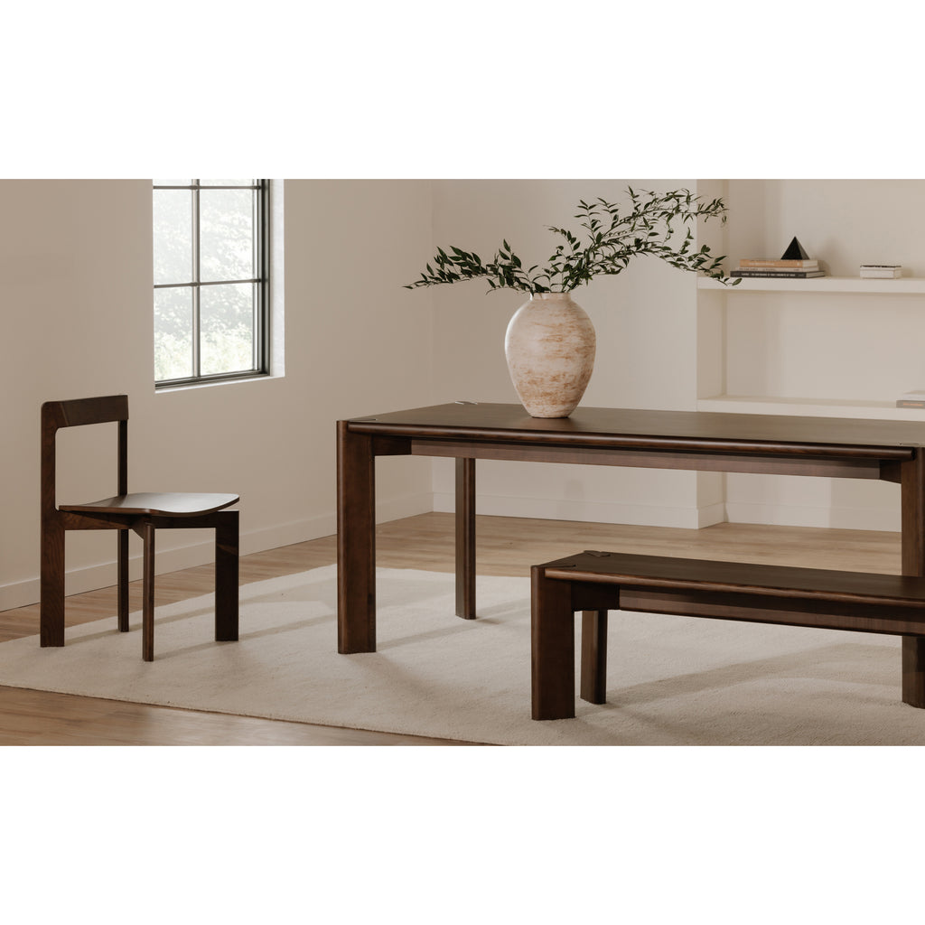 Daifuku Large Dining Table Walnut Stained Ash