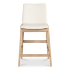 Deco Oak Counter Stool White PVC