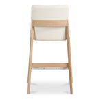 Deco Oak Counter Stool White PVC