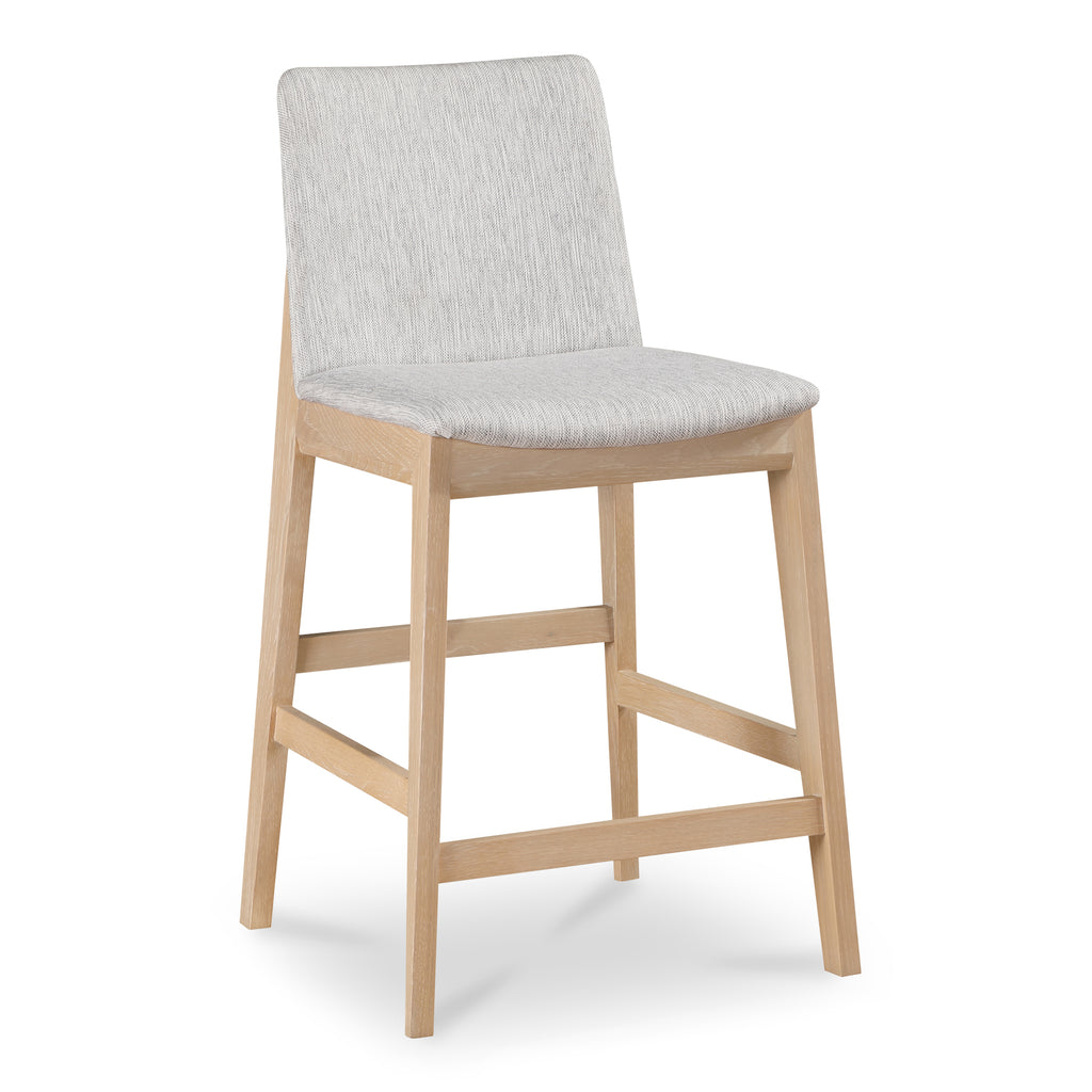 Deco Oak Counter Stool Light Grey