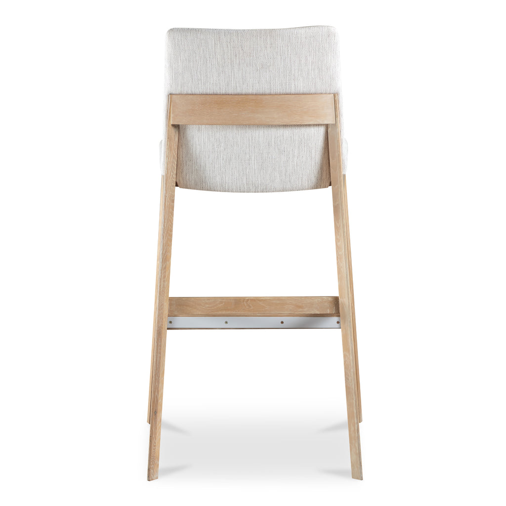 Deco Oak Barstool Light Grey