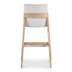 Deco Oak Barstool Light Grey