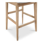 Deco Oak Barstool Light Grey