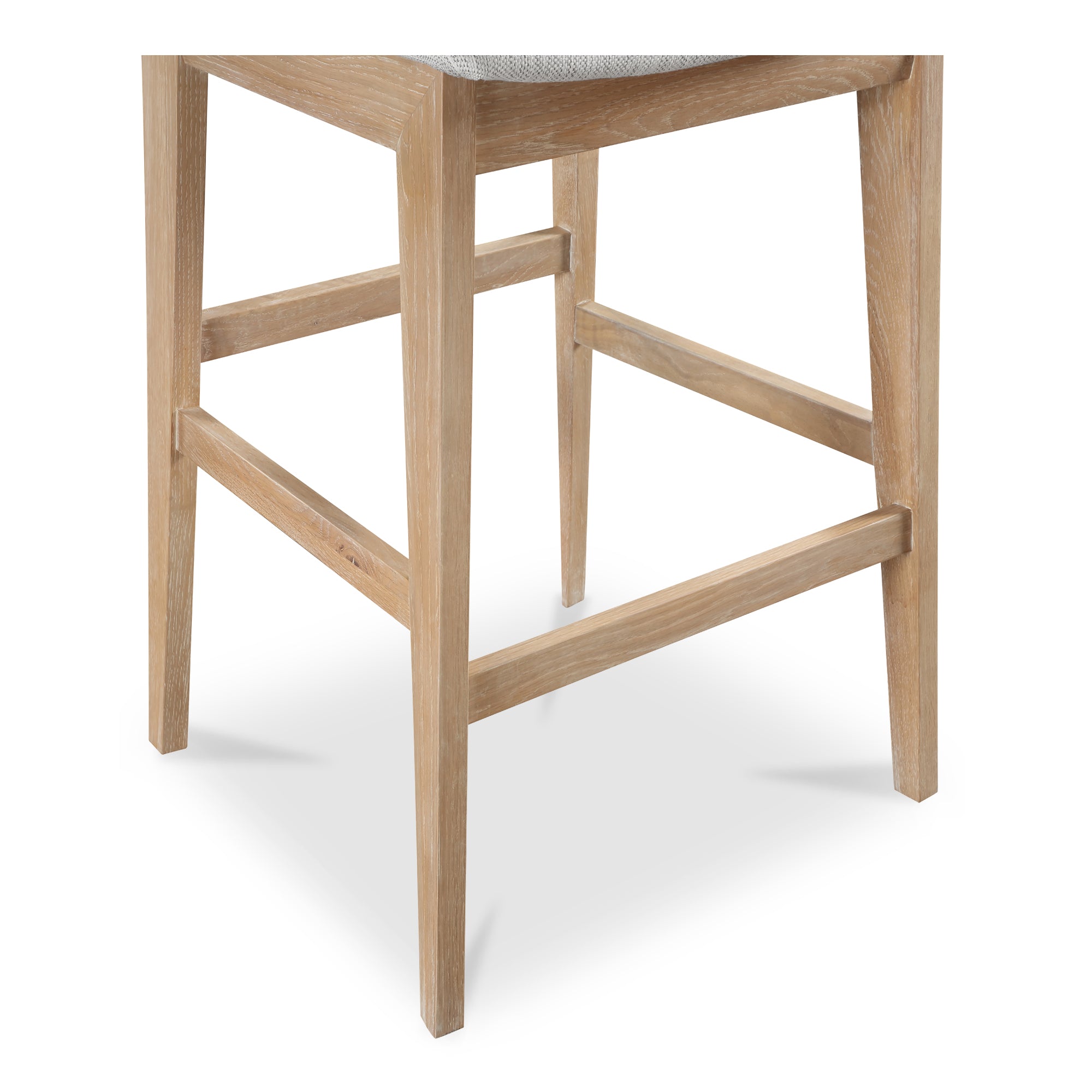 Deco Oak Barstool Light Grey