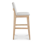 Deco Oak Barstool Light Grey