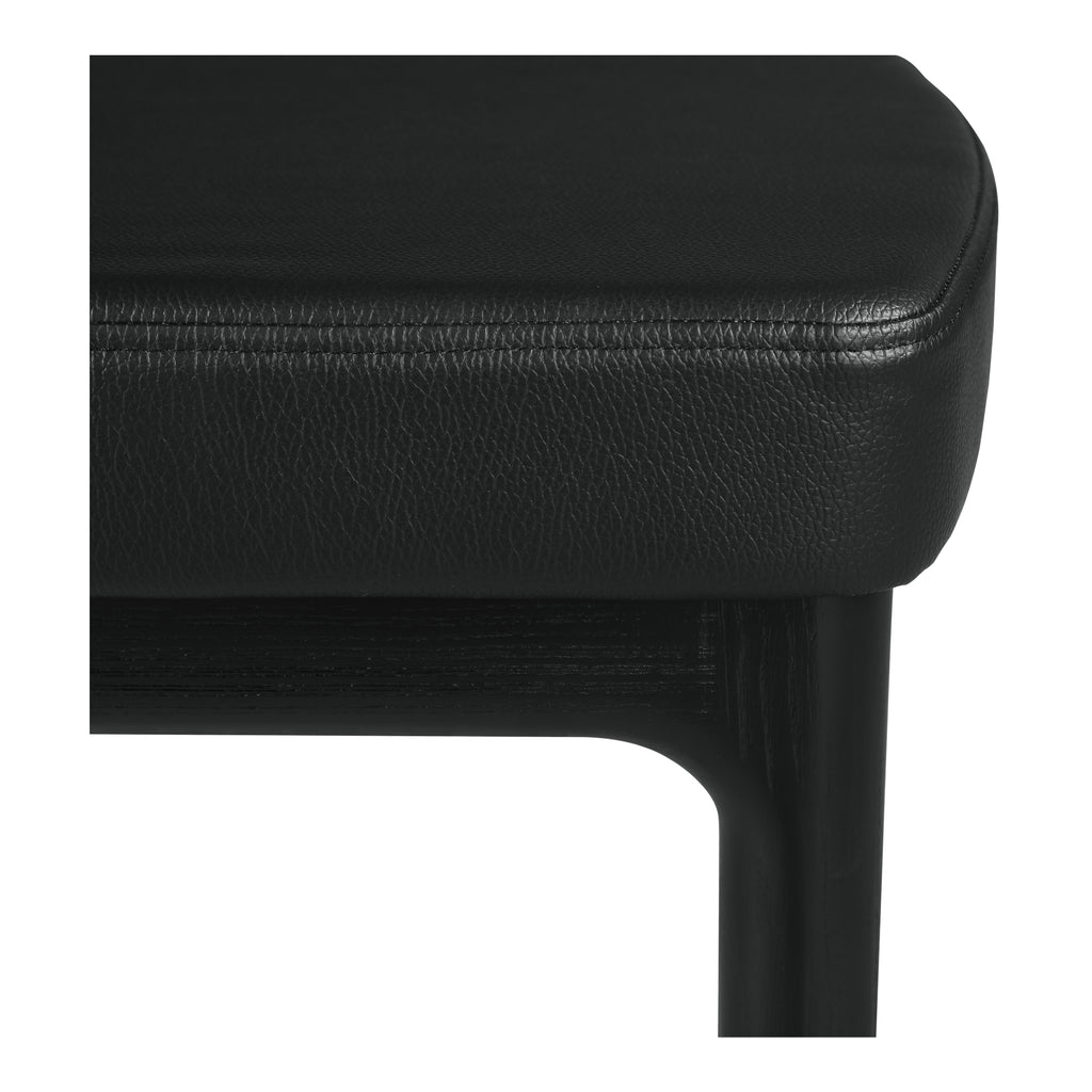 Kerr Dining Chair Vegan Leather Black-Set Of Two