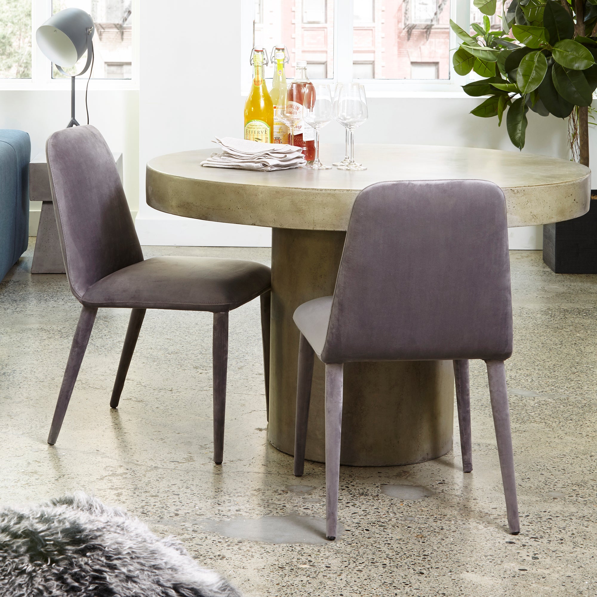 Cassius Outdoor Dining Table Grey