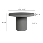 Cassius Outdoor Dining Table Grey
