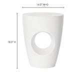 Aylard Outdoor Stool Cream White