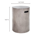 Cato Outdoor Stool Grey