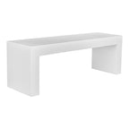 Lazarus Outdoor Bench White