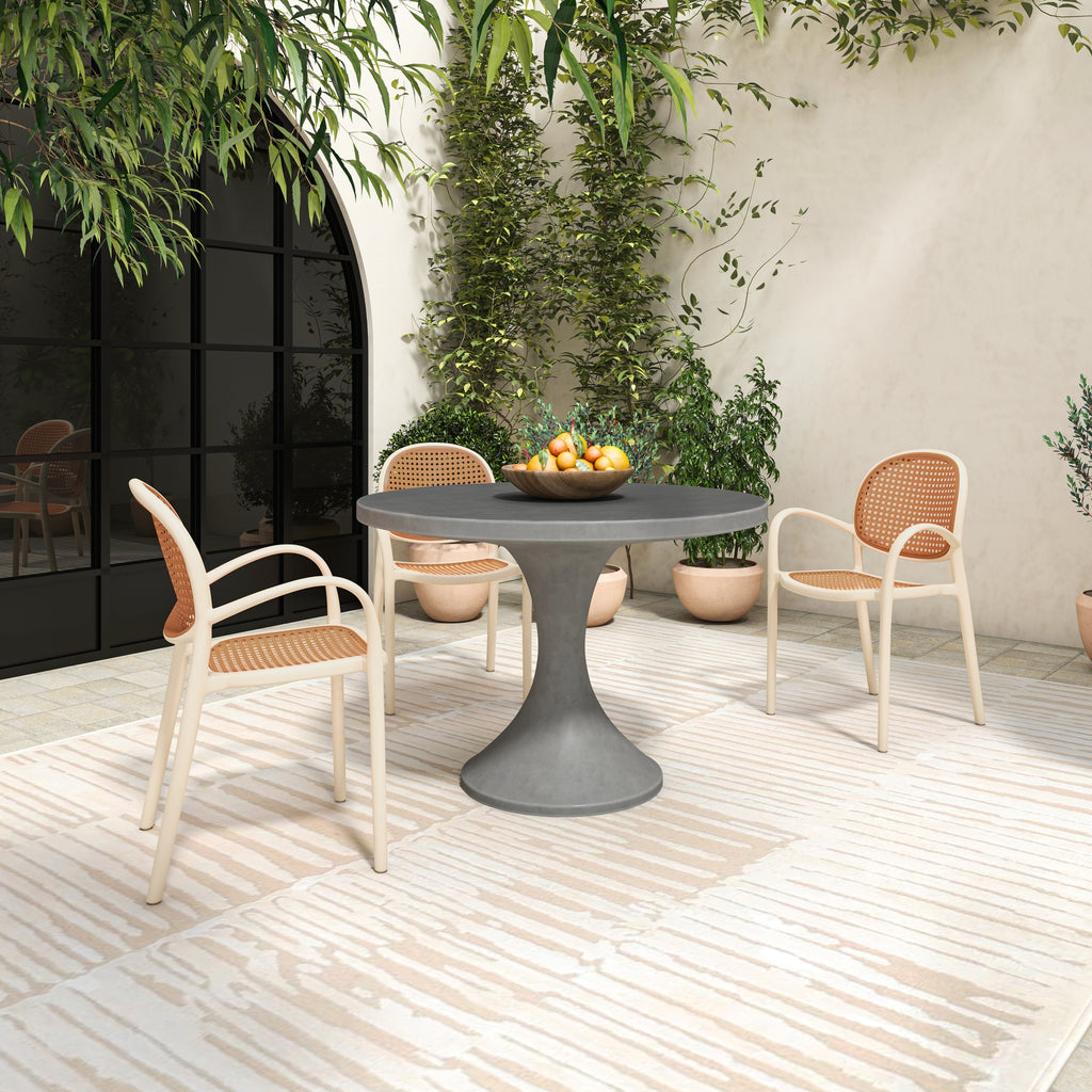 Isadora Outdoor Dining Table Grey