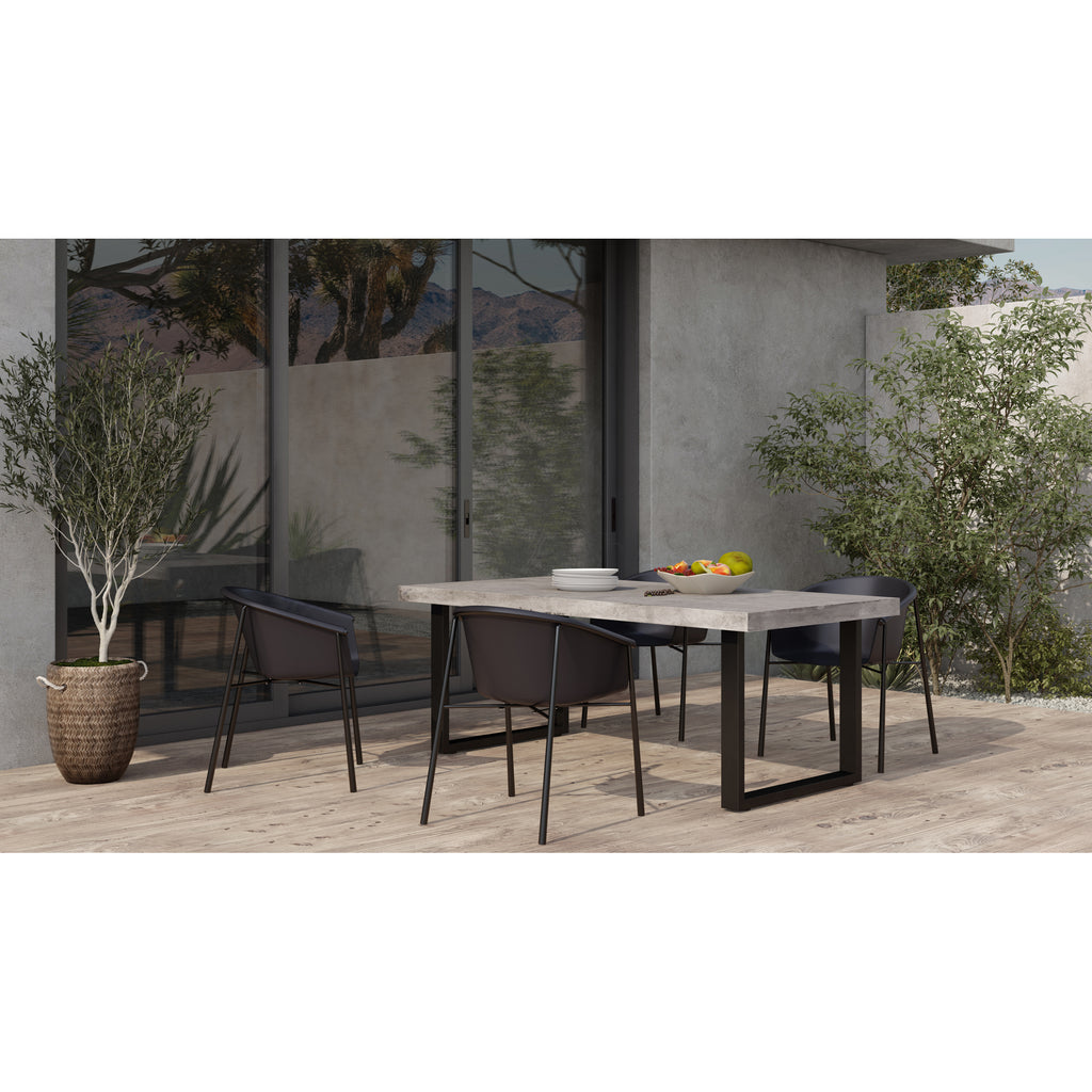 Jedrik Outdoor Dining Table Large Grey