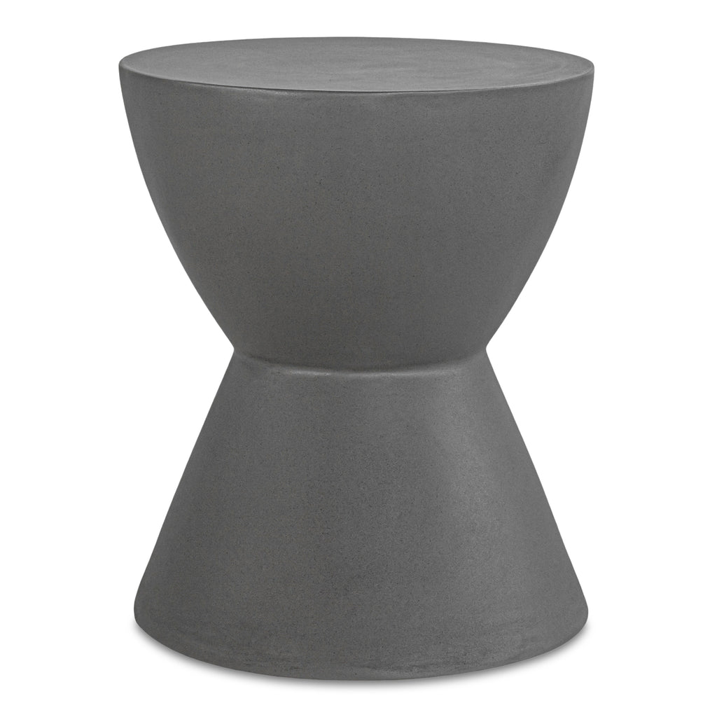 Hourglass Outdoor Stool Grey