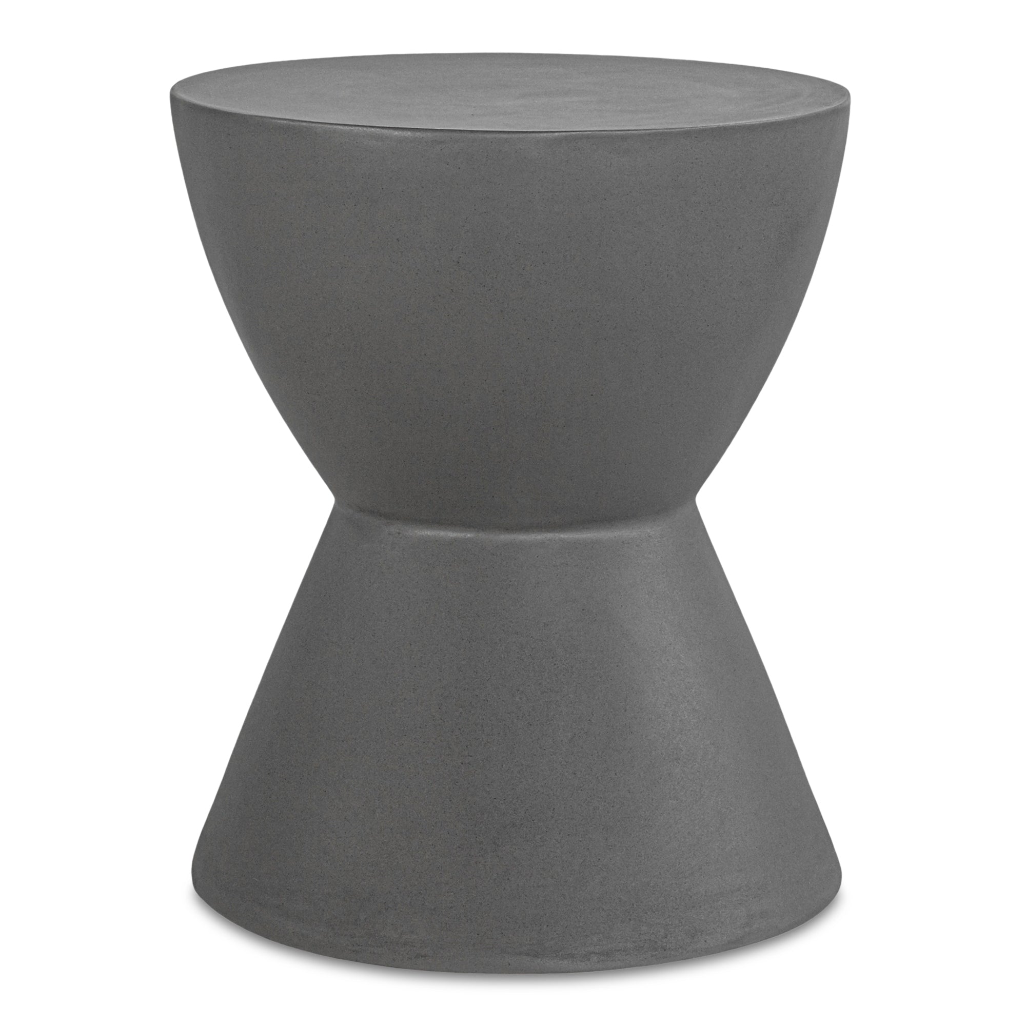 Hourglass Outdoor Stool Grey
