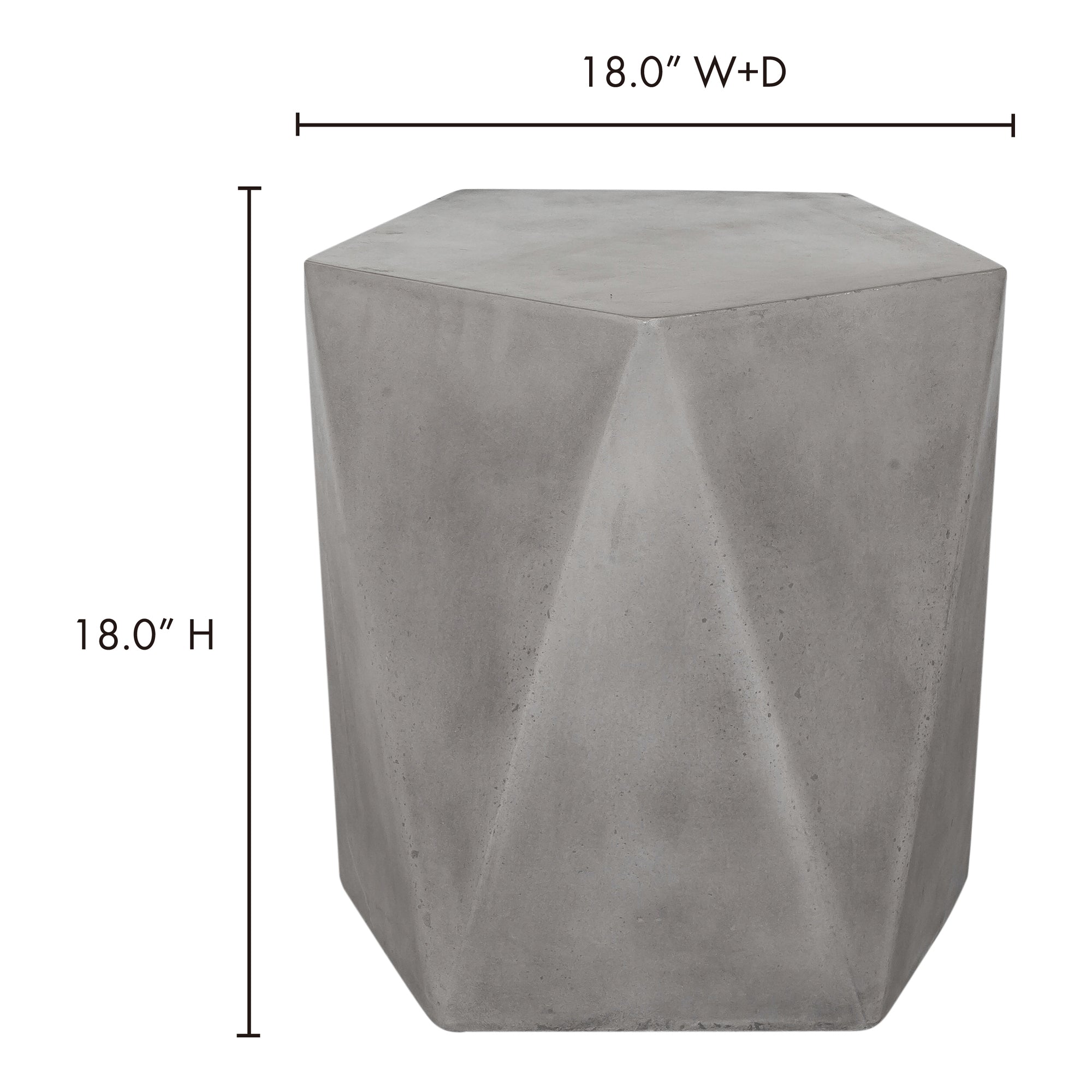 Gem Outdoor Stool Grey