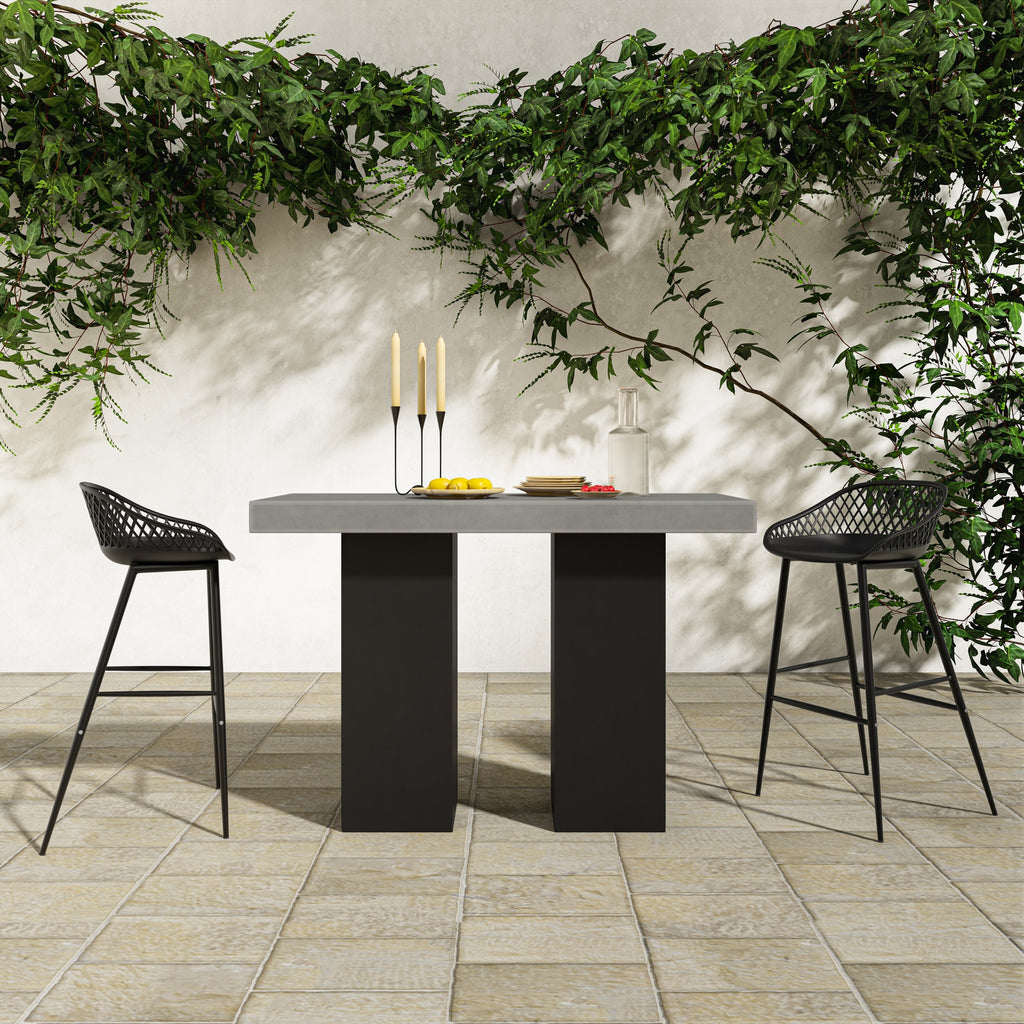 Lithic Outdoor Bar Table Grey