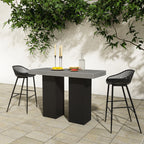 Lithic Outdoor Bar Table Grey