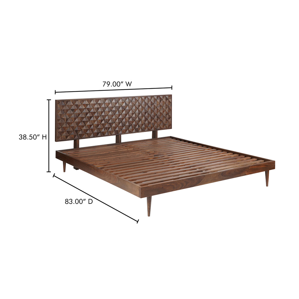 Pablo King Bed Brown