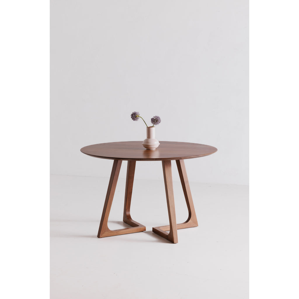 Godenza Round Dining Table Walnut