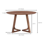 Godenza Round Dining Table Walnut