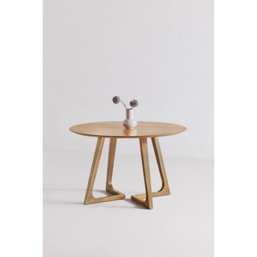 Godenza Round Dining Table Natural Oak