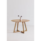 Godenza Round Dining Table Natural Oak