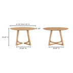 Godenza Round Dining Table Natural Oak