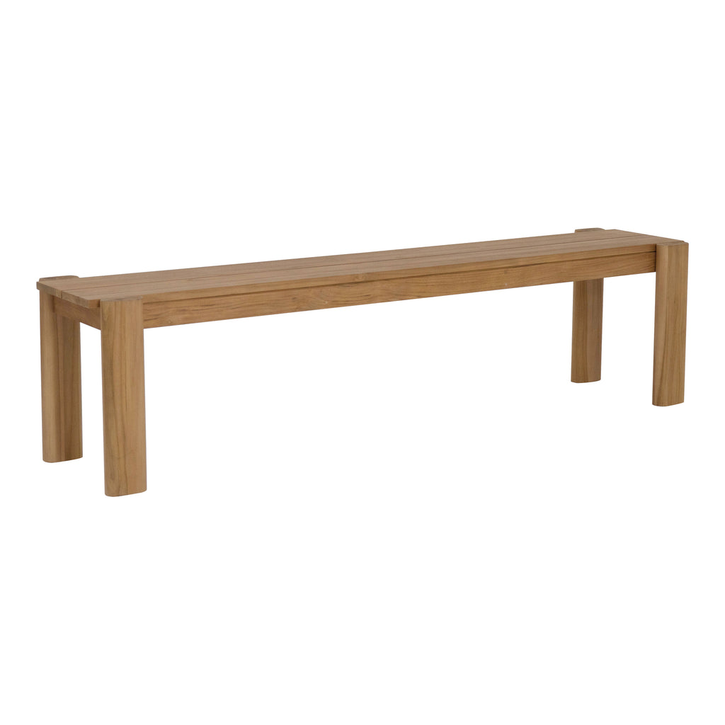 Tempo Outdoor Dining Bench Natural
