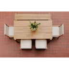 Tempo Outdoor Dining Bench Natural