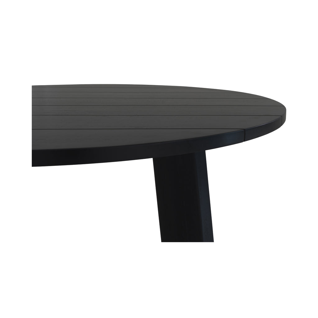 Delta Round Outdoor Dining Table Black