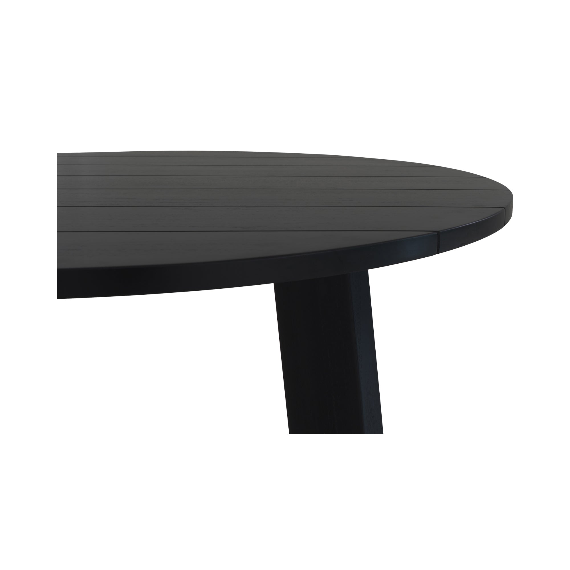 Delta Round Outdoor Dining Table Black
