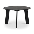 Delta Round Outdoor Dining Table Black