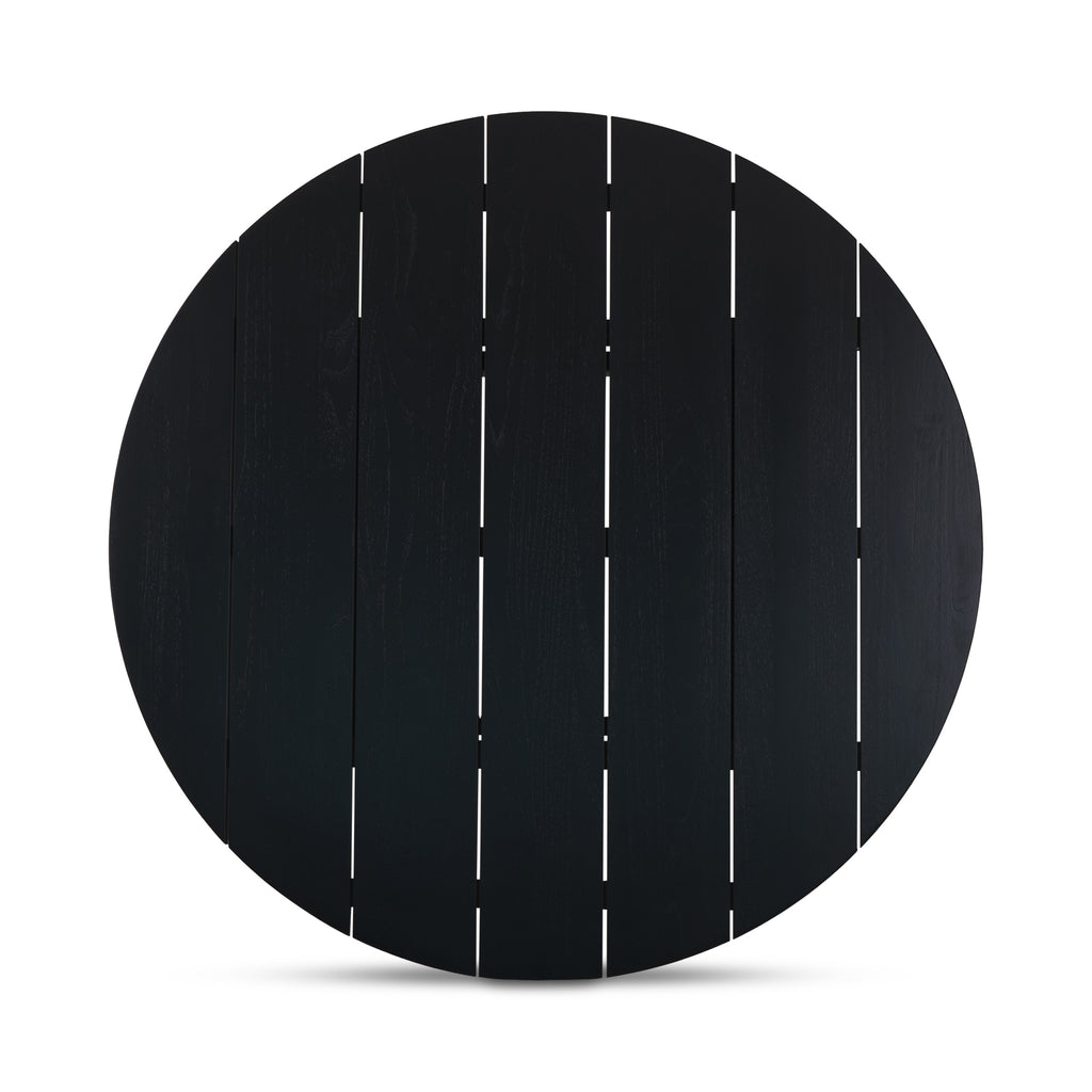Delta Round Outdoor Dining Table Black