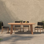 Delta Oval Outdoor Dining Table Natural
