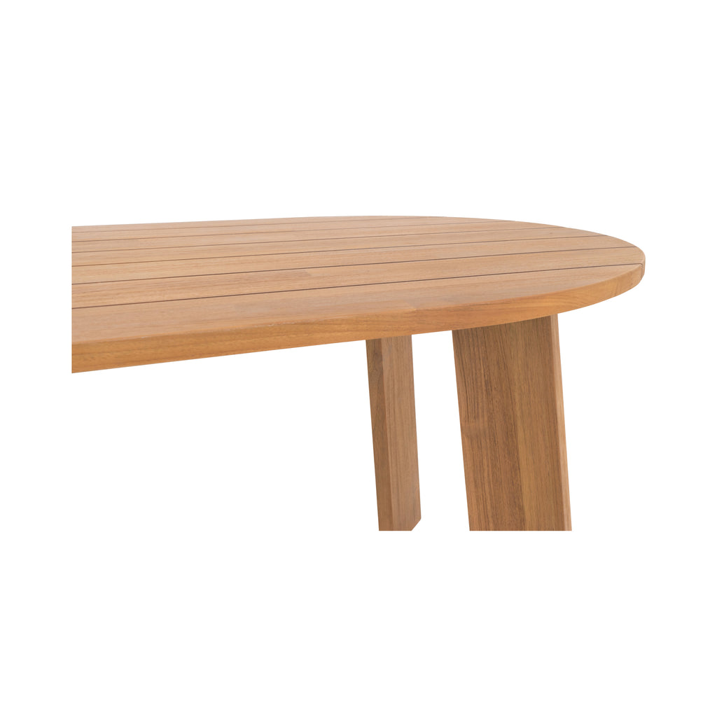 Delta Oval Outdoor Dining Table Natural