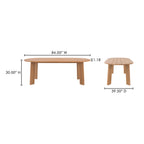 Delta Oval Outdoor Dining Table Natural