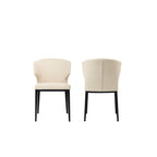 Delaney Dining Chair Warm Beige-Set of Two