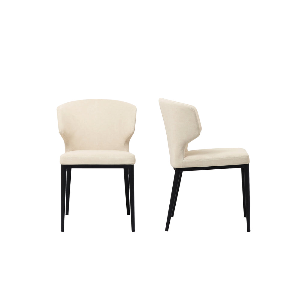 Delaney Dining Chair Warm Beige-Set of Two